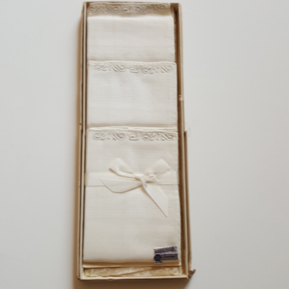 Vintage unused men's handkerchiefs monogrammed J